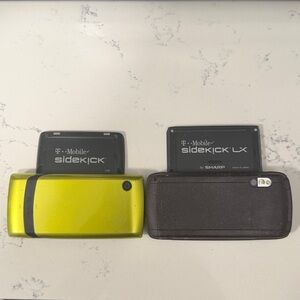 RARE T-Mobile Sidekick & Sidekick LX Phones in Lime Green and Brown (WORKING)